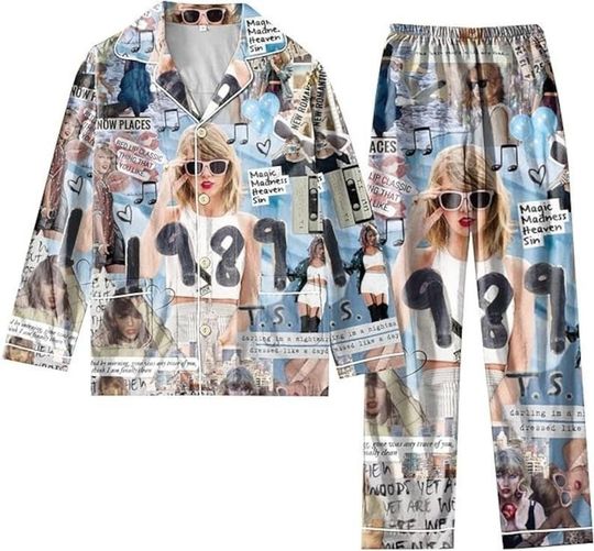 Discover The Eras Tour Taylor Version Pajamas Set, 1989 Taylor Pajamas Set
