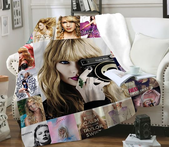 Discover Christmas Xmas Taylor Eras Tour Taylor version Fleece Blanket