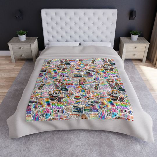 Discover Taylor Eras Tour Taylor Version Fleece Blanket, Eras Tour Blanket
