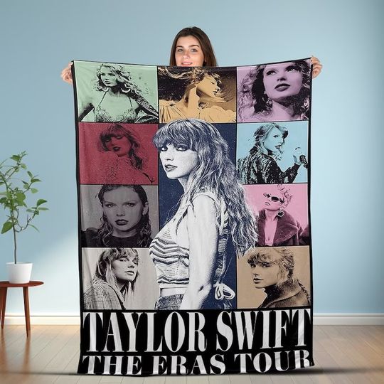 Discover Taylor Eras Tour Taylor Version Fleece Blanket, Eras Tour Blanket