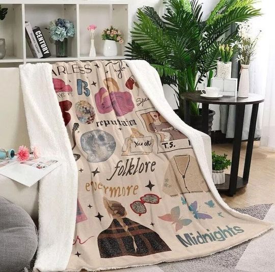 Discover Taylor Eras Tour Taylor Version Fleece Blanket, Eras Tour Blanket