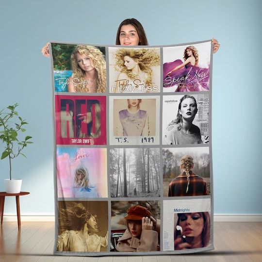 Discover Taylor Eras Tour Taylor Version Fleece Blanket, Eras Tour Blanket