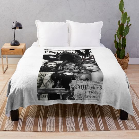 Discover Taylor Newspaper Version Throw Blanket