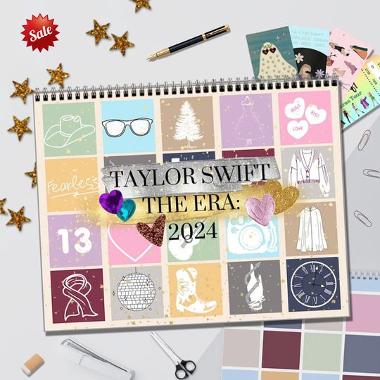 Discover 2024 Taylor Eras Wall Calendar, Taylor Christmas New Years Gift