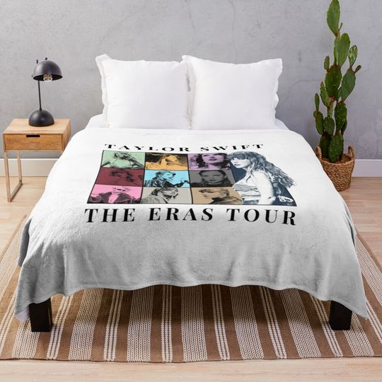 Discover Taylor The eras Tour Throw Blanket