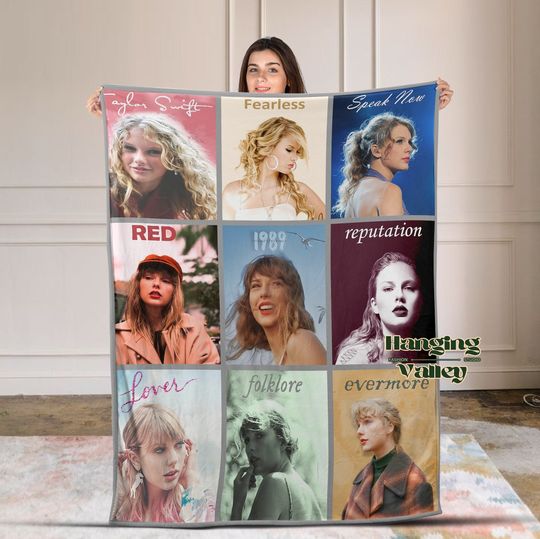 Discover Eras Tour Blanket, Taylor Quilt, Christmas Gift For Her, Taylor Album Covers Blanket