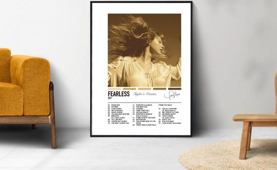 Discover Taylor | Fearless Album Poster | Taylors Version | Taylor version Merch | Tour Poster