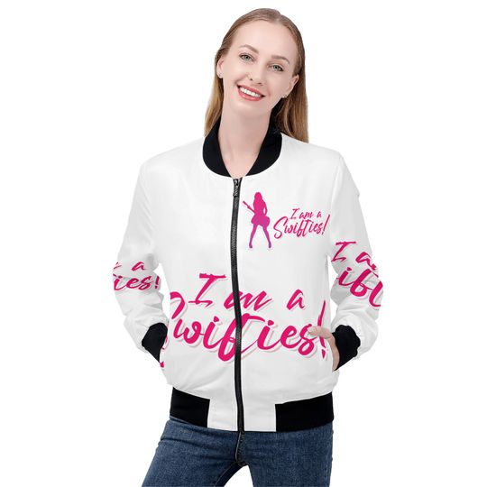 Discover I Am A Swiftiee! Jacket of Taylor Fans! Taylor Women's Bomber Jacket