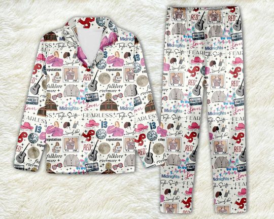 Discover Taylor Eras Tour Pajamas Set, Taylor Version Tour Pajamas Set