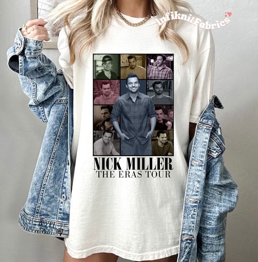 Discover Nick Miller The Eras Tour Shirt, Vintage Nick Miller Shirt
