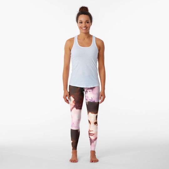 Discover liz Taylor , watercolor portrait  Leggings