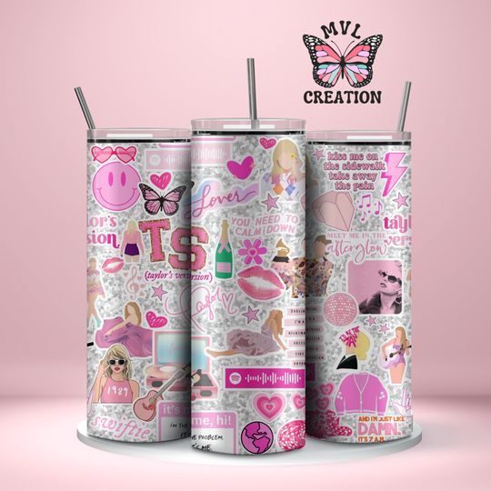 Discover 20oz The Eras Tour Taylor Stainless Steel Tumbler, Taylor Fan Gift