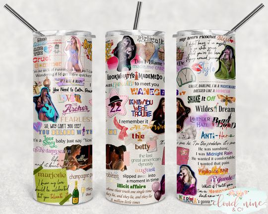 Discover 20oz The Eras Tour Taylor Stainless Steel Tumbler, Taylor Fan Gift