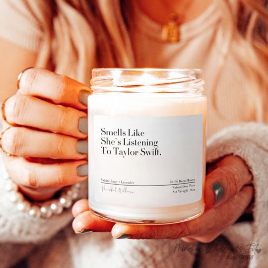 Discover The Eras Tour Taylor Scented Candle, Taylor Fan Gift