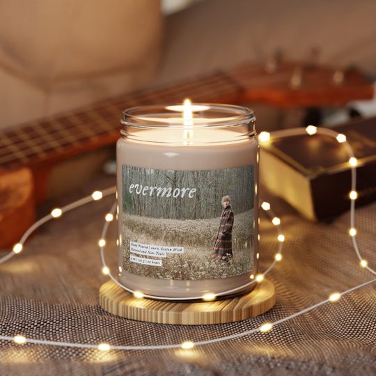 Discover Evermore The Eras Tour Taylor Scented Candle, Taylor Fan Gift