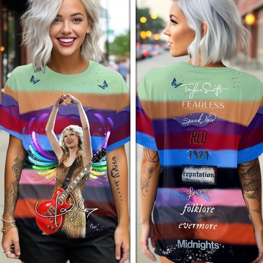 Discover Taylor 3D T-Shirt - Taylor version Tour Womens 3D T-Shirt