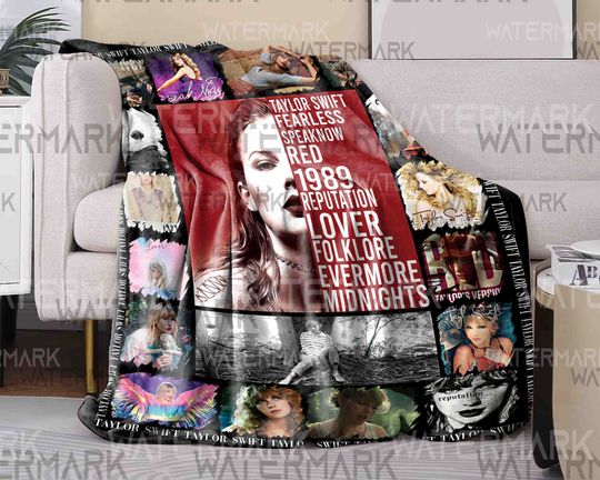 Discover Taylor Eras Tour Velveteen Plush Blanket