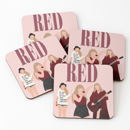 Discover Red The Eras Tour Taylor Coasters