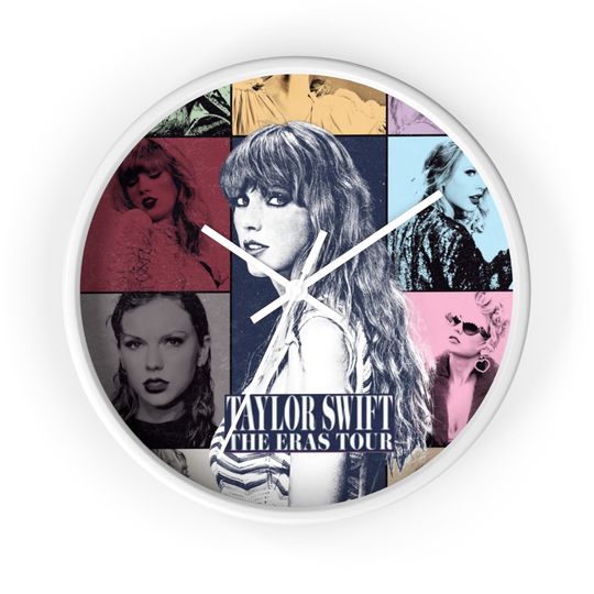 Discover The Eras Tour Taylor Wall Clock, Taylor Fan Decor