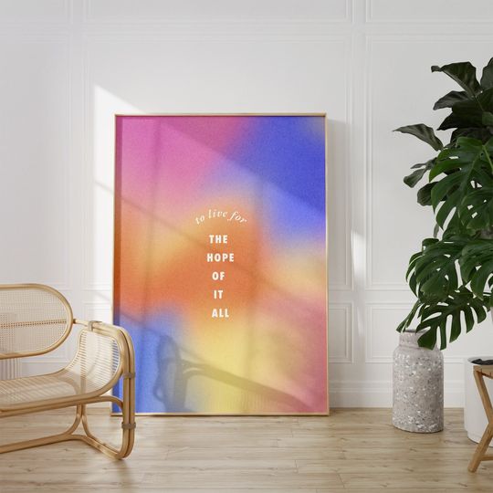 Discover August Taylor Taylor version Poster, To Live For The Hope of It All Lyric