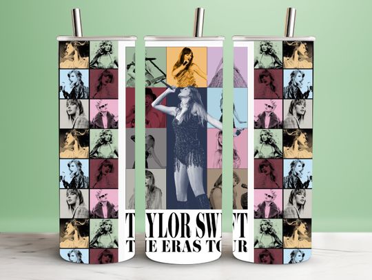Discover Taylor Eras Tour 20oz Skinny Tumbler