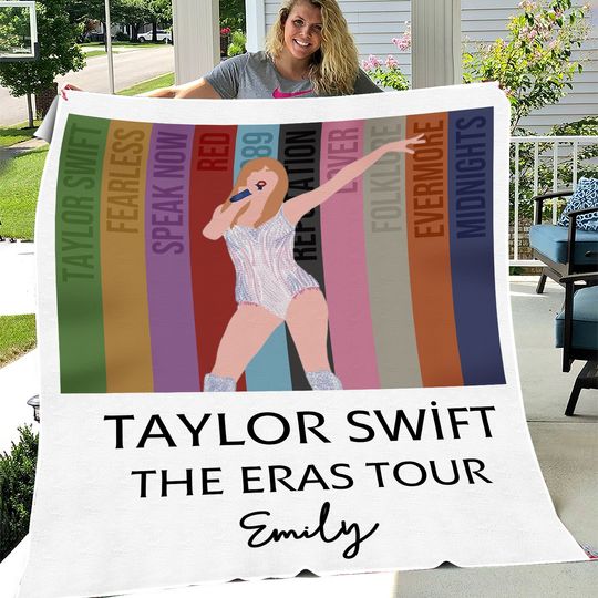 Discover Taylor Eras Tour Swift Blanket