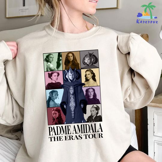 Discover Padme Amidala The Eras Tour Sweatshirt, Padme Amidala Bootleg Sweatshirt