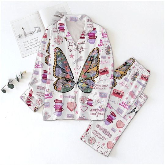 Discover Taylor Pajamas Set, Taylor Version Set, The Eras Tour Shirt, Gift for Women