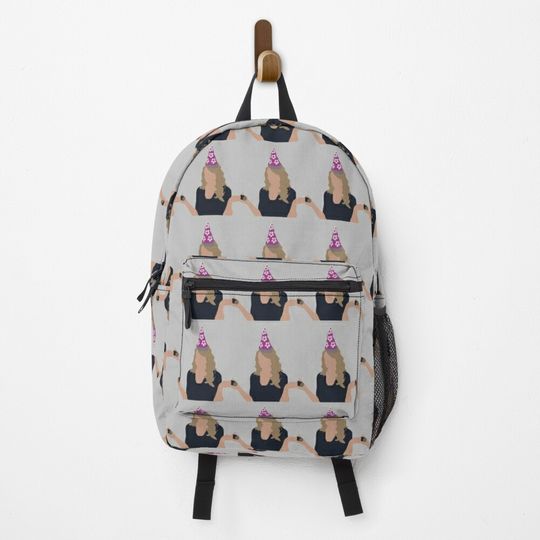Discover Taylor pink flower hat Backpack