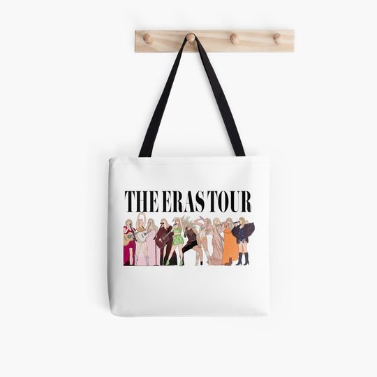 Discover Taylor The Eras Tour Art Sticker Tote Bag