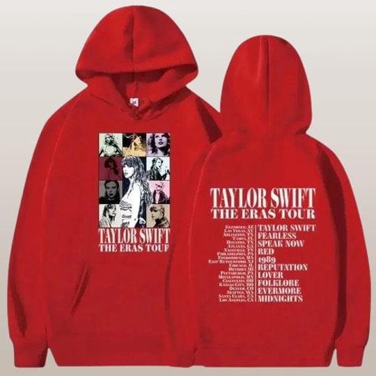 Discover Red Taylor version The Eras Tour Hoodies, Taylor version Fan Hoodies