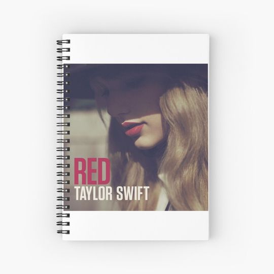 Discover Taylor Red Album Spiral Notebook