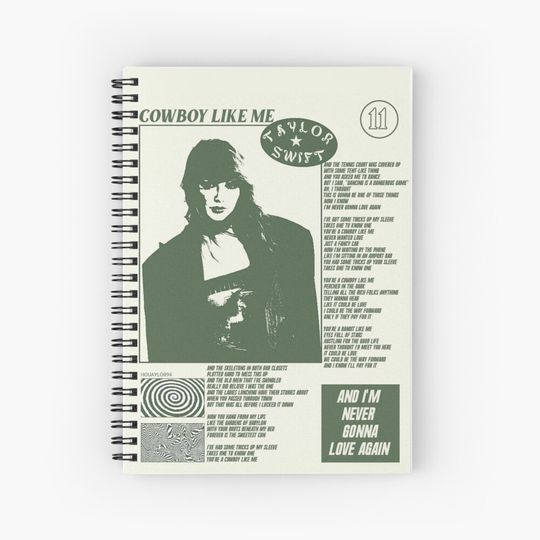Discover Taylor Cowboy Like Me Spiral Notebook
