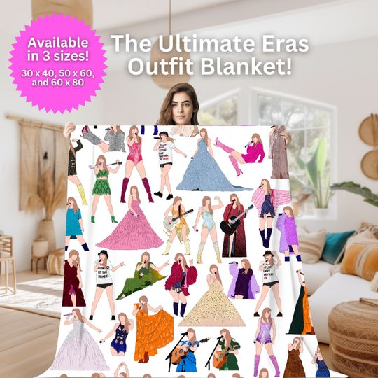 Discover Taylor Eras Tour Blanket, Taylor version Eras Blanket, Microfiber Velveteen Blanket, Eras Tour Outfits