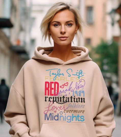 Discover Taylor The Eras Tour Hoodie, Taylor version Merch Hoodie