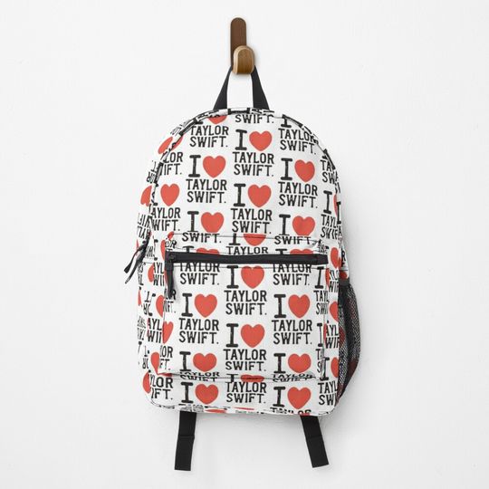 Discover I Love Taylor White Vintage Backpack, Taylor The Eras Tour Backpack