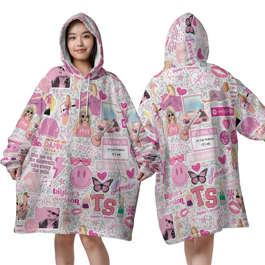 Discover Taylor Blanket Hoodie, Christmas Taylor Version Blanket Hoodie, ERAS Tour 1989