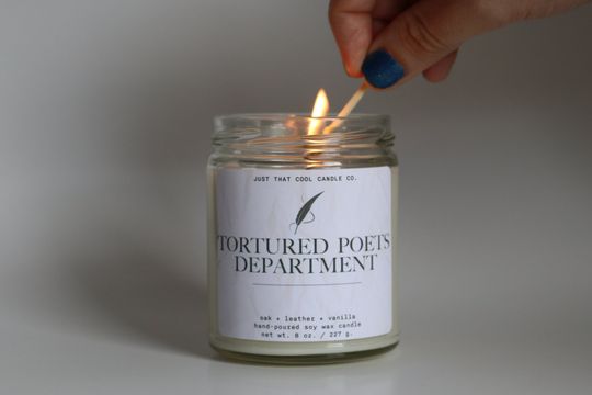 Discover Tortured Poets Department Taylor Inspired Candle