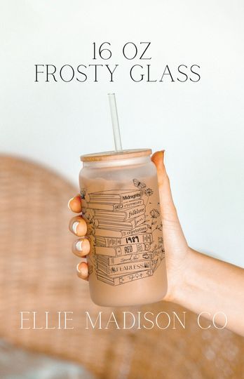 Discover Taylor Book Eras Frosted Tumblers