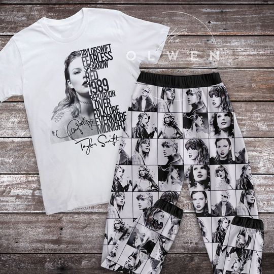 Discover Taylor Album Eras Tour Pajamas Set