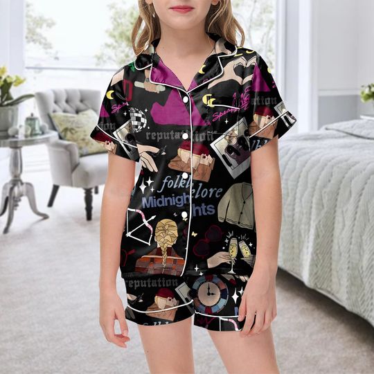 Discover Taylor Music Lovers Fans Suit Short Sleeve Taylor Pajamas Sleepwear Swift Short Set