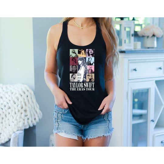 Discover Tank Top Two Sided The Eras Tour Concert Tank Top