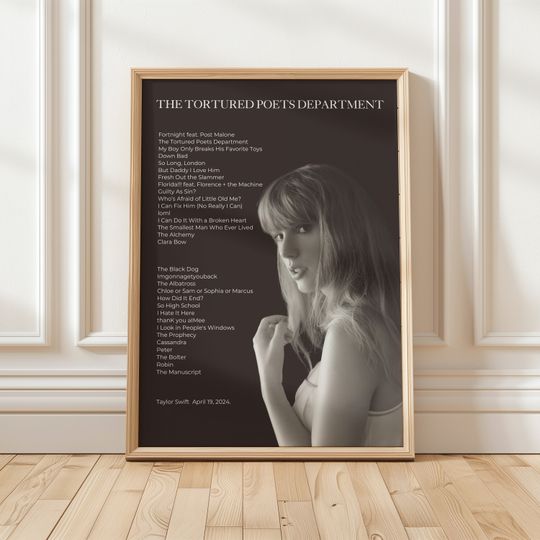 Discover The tortured poets department poster 31 songs Taylor poster