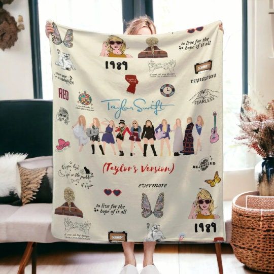 Discover Taylor version Essential: Cozy Taylor Blanket and Inspired by the Iconic 1989 Tour