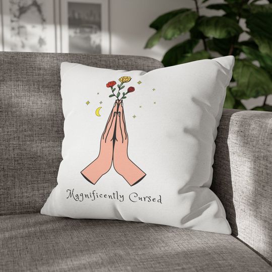 Discover Taylor Magnificently Cursed Pillow, Taylor Home Decor, Swifty Paradise,  T.S Mercandise