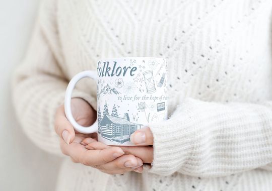 Discover Folklore Taylor Music Album Mug 15oz