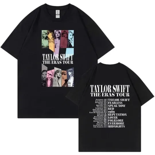 Discover Taylor T-shirt, Vintage Eras Tour Shirt, Taylor Merch, Gift for Fans