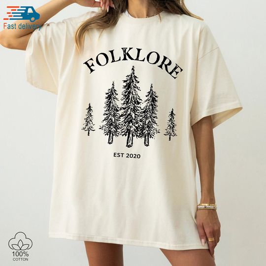 Discover Vintage Folklore shirt, Folklore Trees shirt, taylor version shirt, The Eras Tour shirt