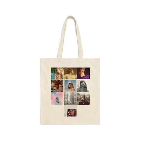 Discover Taylor Discography Tote Bag | Musical Elegance