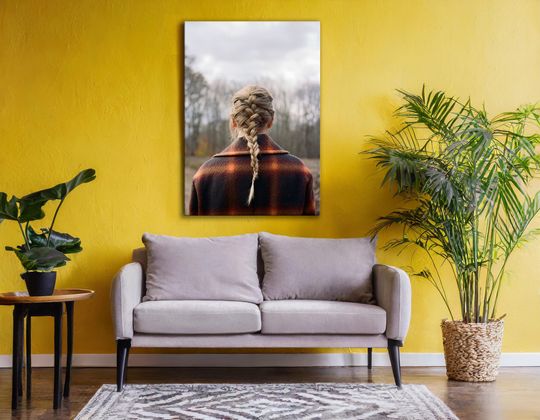 Discover Evermore Taylor Album Cover Canvas Wall Art, Taylor Poster